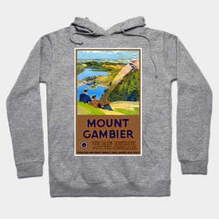 Vintage Travel Poster Mount Gambier Australia Hoodie